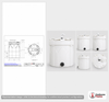Dimensional spec drawing for Snyder Industries 3000 Gallon Double Wall Tank (102" L x 102" W x 142" H)