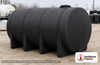 Norwesco 3135 Gallon HDPE Horizontal Elliptical Leg Tank in Black. 3135 gallon capacity; High Density Linear Polyethylene; Black; dimensions 80.0in H x 88.0in W x 150.0in L; 1107.0 lb empty; 1.9 specific gravity rating; fittings: 3" with 2" Reducer and 3" Siphon tube; max temp 120 deg  F / 48 deg  C; 5 Year Warranty. Manufacturer part number 41417. Manufactured by Norwesco. Sold by OneSource Plastics (https://www.onesourceplastics.com).