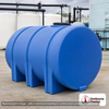 Norwesco 3135 Gallon HDPE Horizontal Elliptical Leg Tank in Blue. 3135 gallon capacity; High Density Linear Polyethylene; Blue; dimensions 80.0in H x 88.0in W x 150.0in L; 1107.0 lb empty; 1.9 specific gravity rating; fittings: 3" with 2" Reducer and 3" Siphon tube; max temp 120 deg  F / 48 deg  C; 5 Year Warranty. Manufacturer part number 40688. Manufactured by Norwesco. Sold by OneSource Plastics (https://www.onesourceplastics.com).