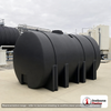 Norwesco 4035 Gallon HDPE Horizontal Elliptical Leg Tank in Black. 4035 gallon capacity; High Density Linear Polyethylene; Black; dimensions 75.0in H x 92.0in W x 192.0in L; 1320.0 lb empty; 1.9 specific gravity rating; fittings: 3" with 2" Reducer and 3" Siphon tube; max temp 120 deg  F / 48 deg  C; 5 Year Warranty. Manufacturer part number 42011. Manufactured by Norwesco. Sold by OneSource Plastics (https://www.onesourceplastics.com).