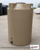 Bushman 500 Gallon Plastic Vertical Rainwater Harvesting Tank in Mocha. 500.0 gallon capacity; Polyethylene; Mocha; dimensions 71.0in H x 48.0in W x 48.0in L; 99.0 lb empty; 1.0 specific gravity rating; fittings: 1"; max temp 120 deg  F / 48 deg  C; 3 Year Warranty. Manufacturer part number 30711. Manufactured by Bushman. Sold by OneSource Plastics (https://www.onesourceplastics.com).