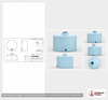 Dimensional spec drawing for Norwesco 5000 Gallon Vertical Storage Tank
