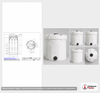 Dimensional spec drawing for Snyder Industries 5000 Gallon Double Wall Tank (102" L x 102" W x 216" H)