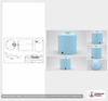 Dimensional spec drawing for Norwesco 5000 Gallon Vertical Storage Tank