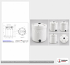 Dimensional spec drawing for Snyder Industries 5500 Gallon Double Wall Tank (120" L x 120" W x 172" H)