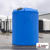Norwesco 6000 Gallon 15 Degree HDPE Cone Bottom Tank in Blue. 6000 gallon capacity; High Density Linear Polyethylene; Blue; dimensions 195.0in H x 102.0in W x 102.0in L; 1481.0 lb empty; 1.9 specific gravity rating; fittings: 3"; max temp 120 deg  F / 48 deg  C; 5 Year Warranty. Manufacturer part number 40933. Manufactured by Norwesco. Sold by OneSource Plastics (https://www.onesourceplastics.com).