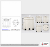 Dimensional spec drawing for Snyder Industries 8700 Gallon Double Wall Tank (142" L x 142" W x 197" H)