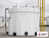 Snyder Industries 4500 Gallon HDLPE Vertical Double Wall Liquid Chemical Storage Tank (1.5 SG). 4500 gallon capacity; High