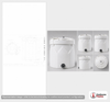 Dimensional spec drawing for Snyder Industries 4500 Gallon Double Wall Tank (102" L x 102" W x 197" H)