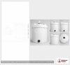 Dimensional spec drawing for Snyder Industries 4500 Gallon Double Wall Tank (102" L x 102" W x 197" H)