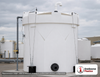 Snyder Industries 6500 Gallon Plastic Vertical Double Wall Liquid Chemical Storage Tank in Opaque White. 6500 gallon
