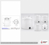 Snyder Industries 6500 Gallon Plastic Vertical Double Wall Liquid Chemical Storage Tank in Opaque White