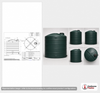 Snyder Industries 10000 Gallon Plastic Vertical Liquid Storage Tank in Dark Green