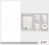 Dimensional spec drawing for Snyder Industries 1100 Gallon Vertical Tank (64" L x 64" W x 91" H)