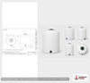 Dimensional spec drawing for Snyder Industries 120 Gallon Vertical Tank (32" L x 32" W x 41" H)