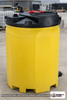 Snyder Industries 150 Gallon Plastic Vertical Double Wall Waste Oil Tank in Yellow. 150.0 gallon capacity; Polyethylene; Yellow; dimensions 62.0in H x 34.0in W x 34.0in L; 110.0 lb empty; 1.5 specific gravity rating; fittings: 1 Outlet , 1 Manway / Lid; max temp 120 deg  F / 48 deg  C; 3 Year Warranty. Manufacturer part number 5710102n95703. Manufactured by Snyder. Sold by OneSource Plastics (https://www.onesourceplastics.com).