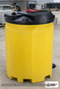 Snyder Industries 150 Gallon Plastic Vertical Double Wall Waste Oil Tank in Yellow. 150 gallon capacity; Polyethylene