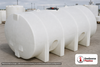 Snyder Industries 1650 Gallon Plastic Horizontal Leg Tank with Securing Hoops. Polyethylene; White; 55" H x 71" W x 142" L.