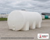 Snyder Industries 2600 Gallon Plastic Horizontal Leg Tank in White. High Density Linear Polyethylene; White; dimensions 70.0in H x 82.0in W x 155.0in L; 1014.0 lb empty; 1.9 specific gravity rating. Manufacturer part number SII-8470000C26. Sold by OneSource Plastics (https://www.onesourceplastics.com).