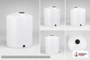 Snyder Industries 3000 Gallon Plastic Vertical Liquid Storage Tank in White 1.9 s.g.