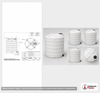 Dimensional spec drawing for Snyder Industries 4100 Gallon Vertical Storage Tank (102" L x 102" W x 130" H)
