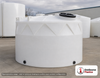 Snyder Industries  2000 Gallon Plastic Vertical Double Wall Liquid Chemical Storage Tank in White - WV. High Density Linear Polyethylene; White; dimensions 103.0in H x 102.0in W x 102.0in L; 1180.0 lb empty; 1.9 specific gravity rating. Manufacturer part number SII-5570100N45. Sold by OneSource Plastics (https://www.onesourceplastics.com).