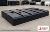 Norwesco 1000 Gallon Flat Bottom Utility Tank in Black. Polyethylene; Black; 21" H x 90" W x 134" L.