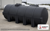 Norwesco 1025 Gallon Horizontal Leg Tank in Black Without Fittings. Polyethylene; Black; dimensions 54.0in H x 49.0in W x 139.0in L; 309.0 lb empty; 1.5 specific gravity rating. Manufacturer part number N-40789. Sold by OneSource Plastics (https://www.onesourceplastics.com).