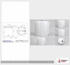 Dimensional spec drawing for Snyder Industries 10500 Gallon Vertical Storage Tank (142" L x 142" W x 169" H)