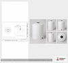 Dimensional spec drawing for Snyder Industries 130 Gallon Vertical Storage Tank (29" L x 29" W x 51" H)