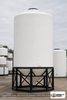 Snyder Industries 13000 Gallon 30 Degree Plastic Cone Bottom Tank in White. 13000 gallon capacity; High Density Linear Polyethylene; White; dimensions 238.0in H x 142.0in W x 142.0in L; 3660.0 lb empty; 1.9 specific gravity rating; 30-degree cone bottom; fittings: 1 Manway / Lid; max temp 100 deg  F / 37 deg  C; 3 Year Warranty. Manufacturer part number 7490100n43. Manufactured by Snyder. Sold by OneSource Plastics (https://www.onesourceplastics.