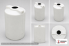 Snyder Industries 150 Gallon Plastic Vertical Double Wall Liquid Chemical Storage Tank in White