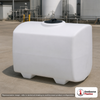Snyder Industries 150 Gallon XLPE Chemical Feed Station Tank. Cross-Linked Polyethylene; White; 62" H x 43" W x 56" L.