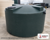 Bushman 1500 Gallon Dark Green Rainwater Collection Tank. Polyethylene; Dark Green; 63" H x 94" W x 94" L; fittings: 1
