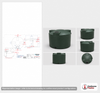 Bushman 1500 Gallon Dark Green Rainwater Collection Tank