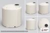 LOCKED - Dimensional spec drawing for Chem-Tainer 1700 Gallon Vertical Storage Tank (86" L x 86" W x 78" H)