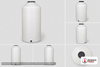 Chem-Tainer 200 Gallon HDPE Vertical Liquid Storage Tank
