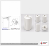 Dimensional spec drawing for Snyder Industries 250 Gallon Vertical Storage Tank (40" L x 40" W x 69" H)