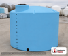 Norwesco 2500 Gallon Vertical Liquid Storage Tank in Blue. . Manufacturer part number N-40052. Sold by OneSource Plastics (https://www.onesourceplastics.com).