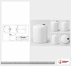 Norwesco 3000 Gallon Vertical Liquid Storage Tank in White No Fittings