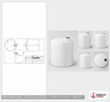 Dimensional spec drawing for Norwesco 3000 Gallon (95" L x 95" W x 109" H)