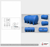 Dimensional spec drawing for Norwesco 3250 Gallon Horizontal Tank (152" L x 88" W x 81" H)