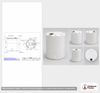 Dimensional spec drawing for Snyder Industries 4100 Gallon Vertical Storage Tank (102" L x 102" W x 130" H)