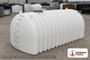 Norwesco 4200 Gallon Hauling Flat Bottom Utility Tank. Polyethylene; White; dimensions 85.0in H x 96.0in W x 180.0in L; 1307.0 lb empty; 1.5 specific gravity rating. Manufacturer part number N-44972. Sold by OneSource Plastics (https://www.onesourceplastics.com).