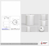 Dimensional spec drawing for Snyder Industries 4400 Gallon Vertical Storage Tank (90" L x 90" W x 182" H)