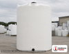 Snyder Industries 4900 Gallon HDPE Vertical Liquid Storage Tank with ASTM Certification. High Density Linear Polyethylene; White; dimensions 202.0in H x 90.0in W x 90.0in L; 2000.0 lb empty; 1.9 specific gravity rating. Manufacturer part number SII-5480000N45. Sold by OneSource Plastics (https://www.onesourceplastics.com).