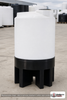 Norwesco 5 Gallon Cone Bottom Specialty Rinse Tank - ( Minimum Order Qty = 4 , Price Displayed = 1 unit ). Polyethylene; White; dimensions 18.0in H x 11.0in W x 11.0in L; 6.0 lb empty; 1.5 specific gravity rating. Manufacturer part number N-42321. Sold by OneSource Plastics (https://www.onesourceplastics.com).