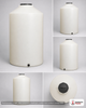 Dimensional spec drawing for Chem-Tainer 500 Gallon Vertical Storage Tank (46" L x 46" W x 76" H)