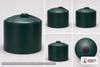 Snyder Industries 5000 Gallon Plastic Vertical Water Storage Tank in Green