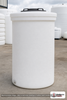 Snyder Industries 60 Gallon HDPE Vertical Liquid Storage Tank with ASTM Certification. 60.0 gallon capacity; Polyethylene; White; dimensions 40.0in H x 26.0in W x 26.0in L; 50.0 lb empty; 1.9 specific gravity rating; fittings: 1 Manway / Lid; max temp 120 deg  F / 48 deg  C; 3 Year Warranty. Manufacturer part number 5680000n45. Manufactured by Snyder. Sold by OneSource Plastics (https://www.onesourceplastics.com).